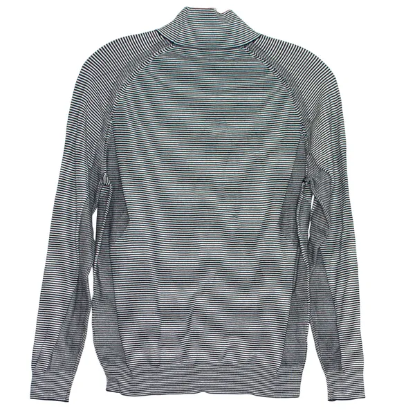 NEW Peter Millar Sweater Hepburn Sport Turtleneck Stripe Stretchy Navy Medium - Image 2