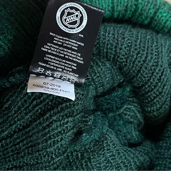 '47 Minnesota Wild Women's Patch Nature Colorblock Pom Beanie Knit Hockey Cuffed - Image 7