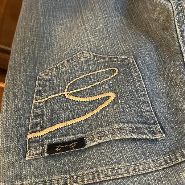 Comfy!  Jeans Flare Seven7 Womens 28 Denim - Image 15