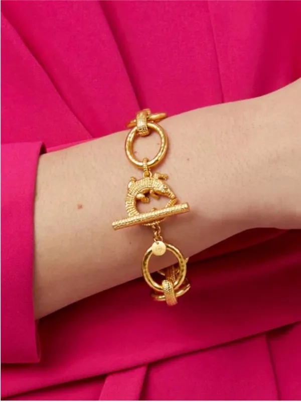 NWOT Julie Vos Alligator Link Bracelet - Image 2