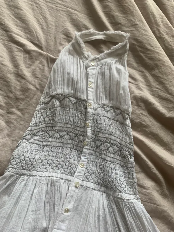 Free People Embroidered Tunic Halter Top - Image 5