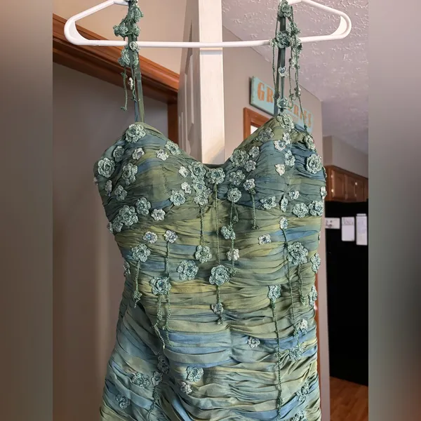 Sue Wong Silk Fairy Beaded Dress - Image 2