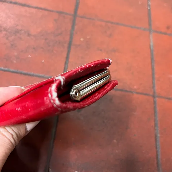 Fossil Red Leather Wallet - Image 6