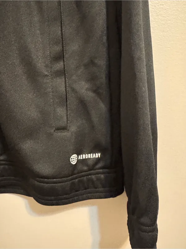 Adidas AEROREADY Black Full Zip Track Jacket Size Small Athletic Soccer - Image 4