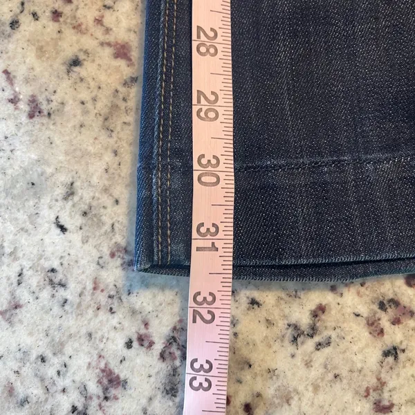 7 For All Mankind Dojo Flare Jeans Womens 23 Dark Wash Boho Wide Leg - Image 11