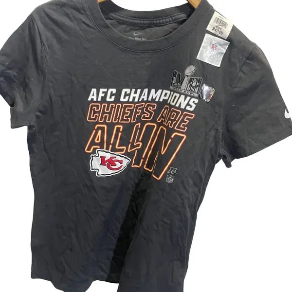 Nike‎ Womens M Kansas City Chiefs AFC Short Sleeved Tee NEW - Image 2