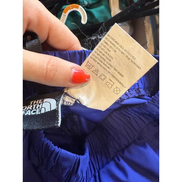 The North Face Womens Purple Windbreaker Track Pants Joggers Sm Cobalt‎ Zip Cuff - Image 5