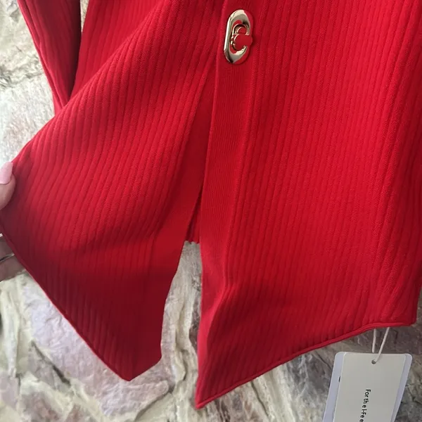 Commense Turn Lock Wave-Sleeve Cardigan size Xs - Image 3
