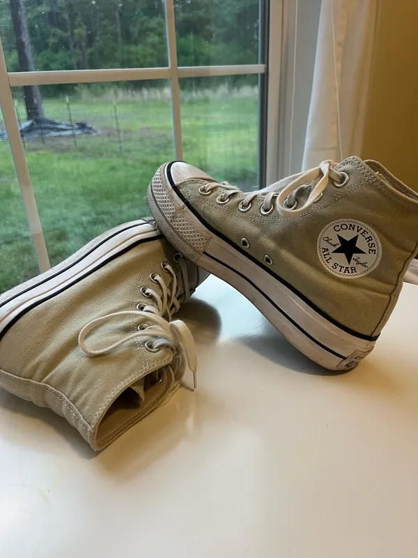 Green Converse High-Top Platform - Image 2