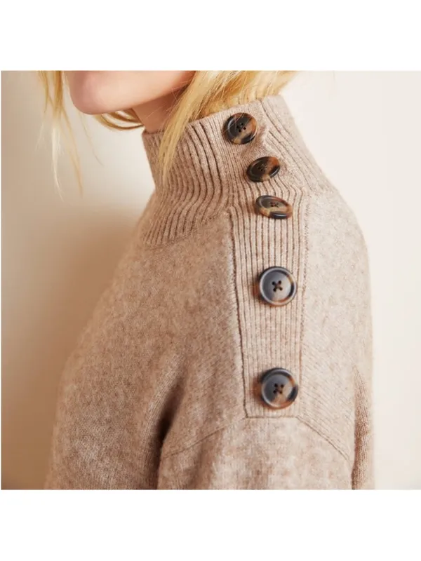 ANTHROPOLOGIE Margarita Tunic Sweater‎ Size Medium - Image 4