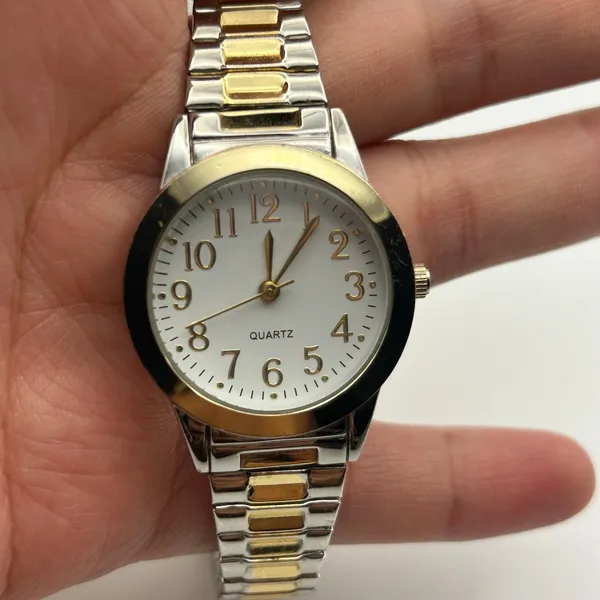 Accutime Watch Corp Two-tone St. Steel Women’s Watch Working New Battery - Image 6