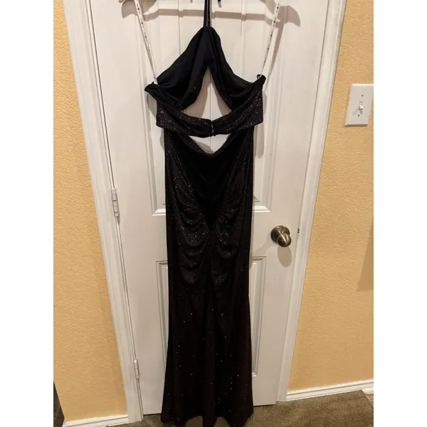 Jules and Cleo Black Shimmery Prom/Evening Gown Size 12 - Image 11