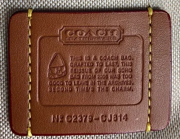 Coach Brown Soho Shoulder Bag Signature Jacquard - Image 5