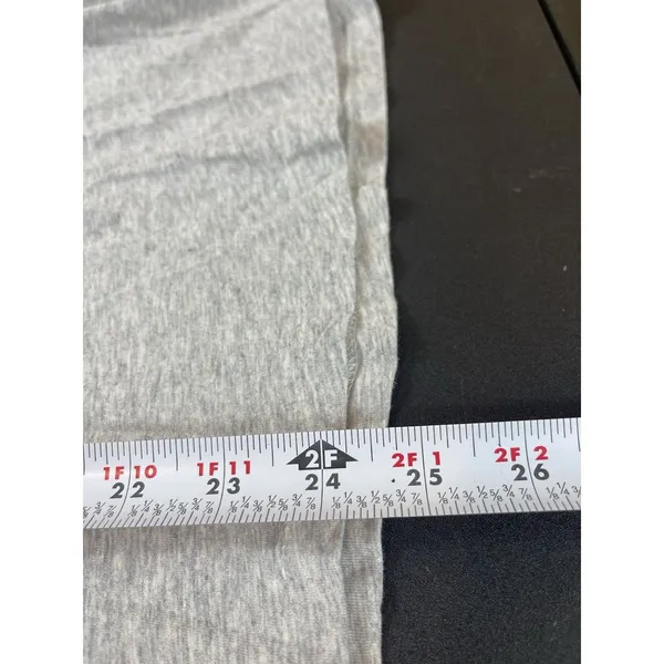 Ralph Lauren Sport Gray Cotton V Neck Long Sleeve T-Shirt L Preppy Pony Logo Y2K - Image 7