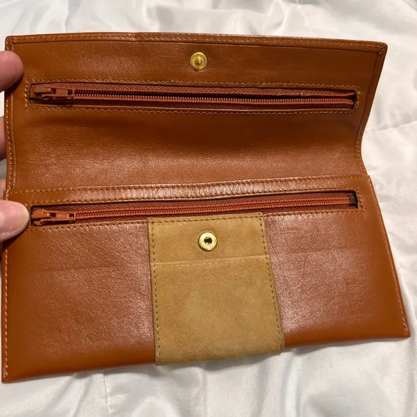 Christian Dior Brown Leather & Suede Wallet - Image 4