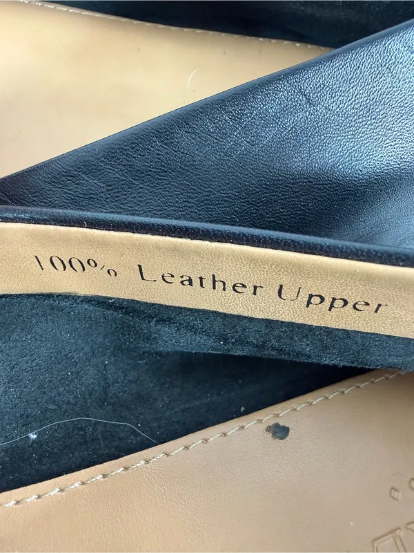 JCrew Black Leather Pointed Toe Loafers Flats Minimalist Preppy Shoes Womens 10‎ - Image 6