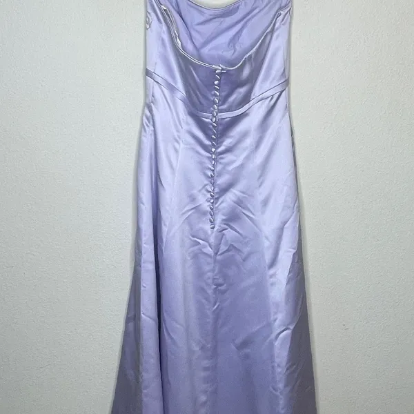 Vintage Amy Lee Hilton Bridal Formal Dress Lavender - Image 5