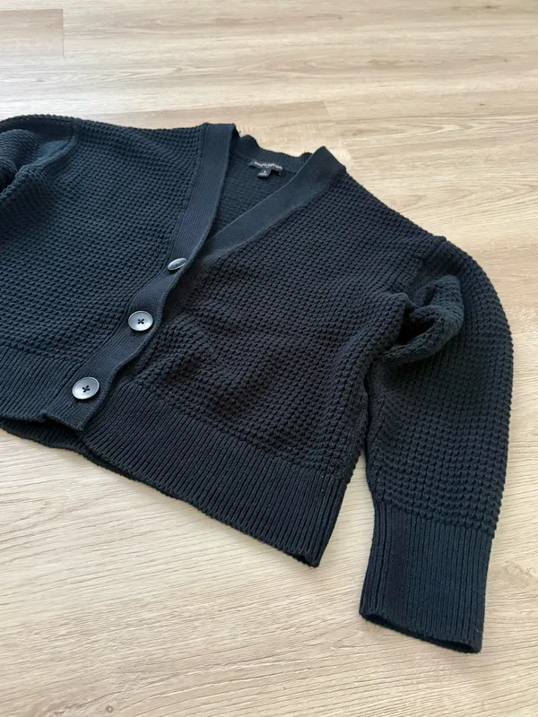 Banana Republic Textured Waffle-Knit Cardigan - Image 4