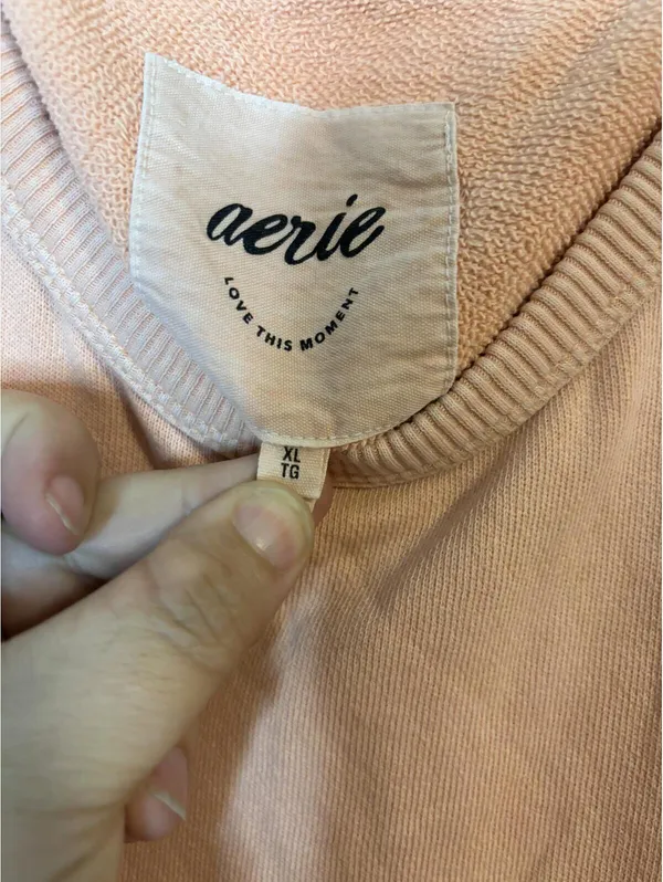 Aerie Feeling the Heat Graphic Oversized Sweatshirt Pullover Size XL - Image 2