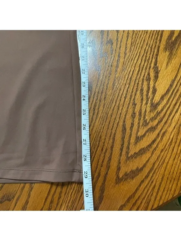 Ododos Brown High-Waisted Flare Pants Size 2XL NWT - Image 11