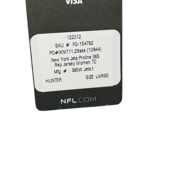NEW New York Jets Jersey Womens L Green Blank NFL Pro Line‎ 365 Football - Image 4