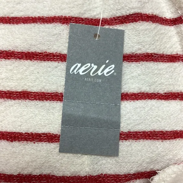 NWT aerie Red and Ivory Striped Shorts Size Medium - Image 5
