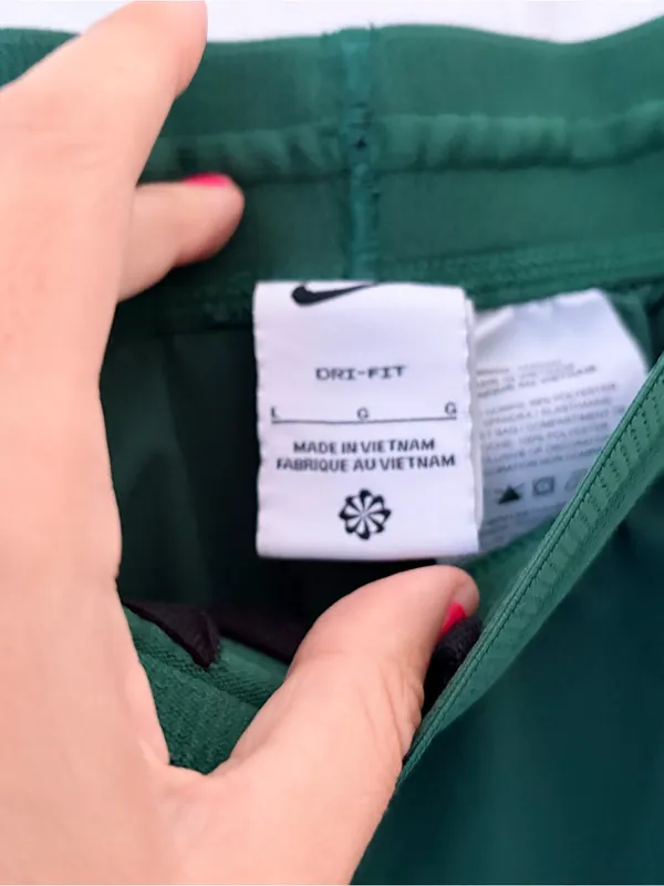 Nike Green Athletic Performance Shorts - Image 4
