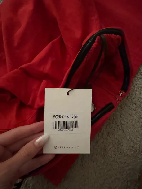 NWT hello Molly strapless red dress - Image 3