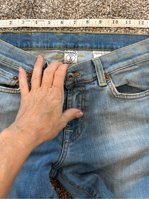 Lucky Brand Sundown Bootcut Denim Jeans Women 6/28 Blue Light Wash Casual Y2K - Image 9