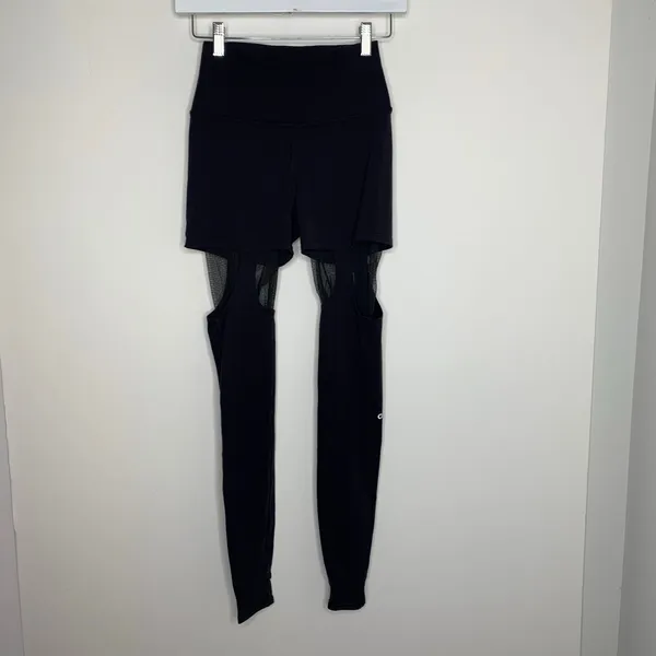 Alo Yoga High-Waist Ignite Leggings Womens Black Athletic XS - Image 3