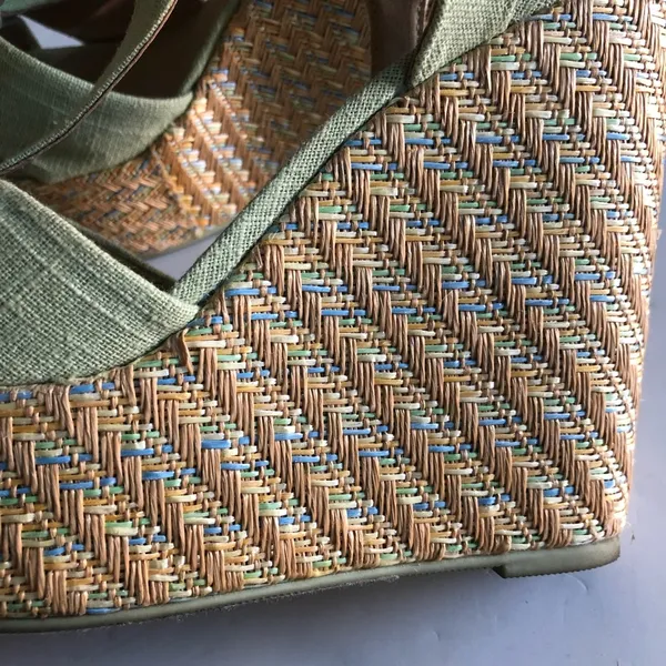 SODA Mint Canvas Wedge. Size 9 - Image 7