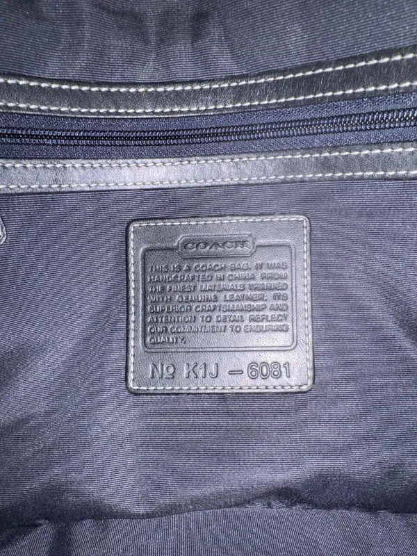 Coach Black Canvas Crossbody - Image 7