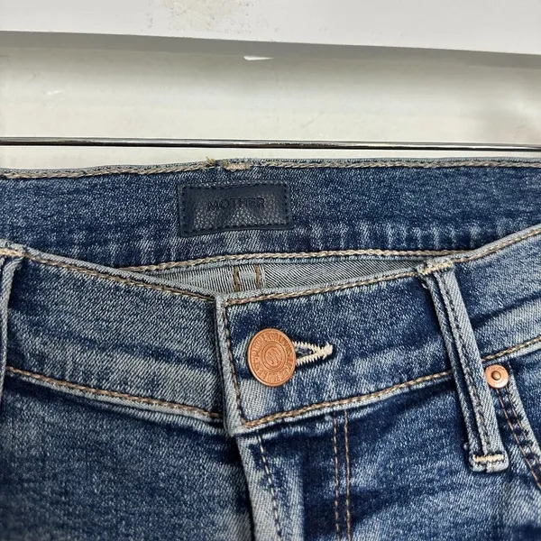 MOTHER The Mid-rise Dazzler Ankle Fray in Wash Going In Circles Size US 28 - Image 5