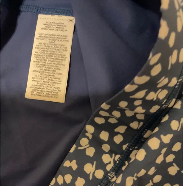 RLX Ralph Lauren Women's Golf Skort Skirt Navy White Floral Print Size M - Image 10