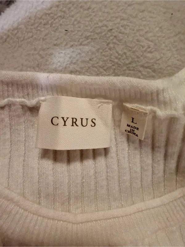 Cyrus Cotton Ribbed Off White Tank Top - Image 3
