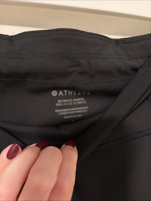 Athleta Black Ultimate Shortie Biker Shorts 3’ Inseam - Image 2
