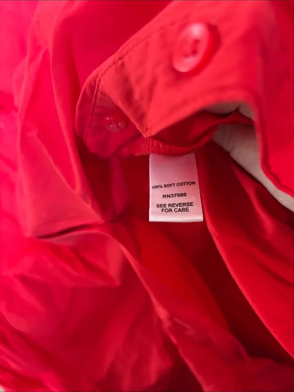 FINAL MARKDOWN Unique Cato Short Sleeve Red Babydoll Top Medium - Image 6
