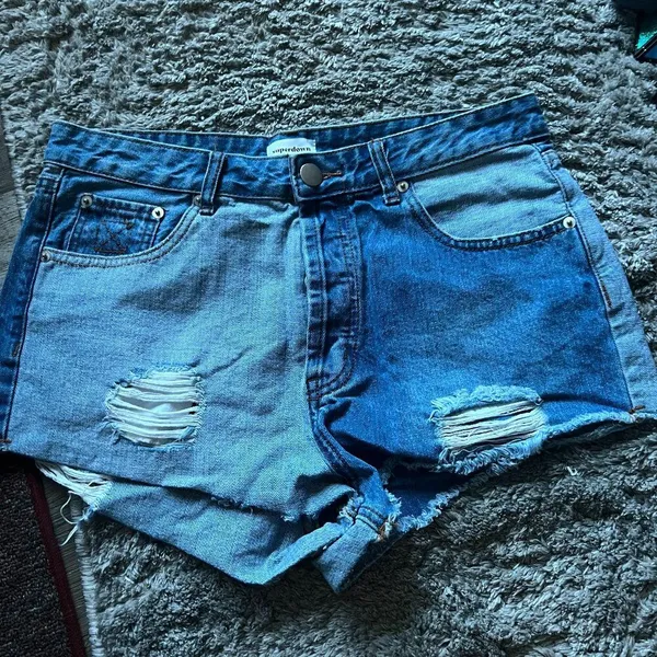 Superdown Lydia Two Tone Short in Blue Multi size 30‎ - Image 4