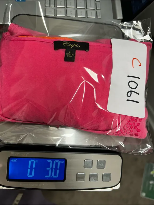Cupio Pink to Orange Ombre Embroidered -Trim Henley Tunic - Image 10