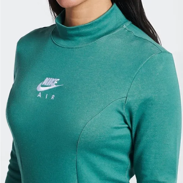 Nike Air vintage green mock turtleneck long sleeve dress - Image 3