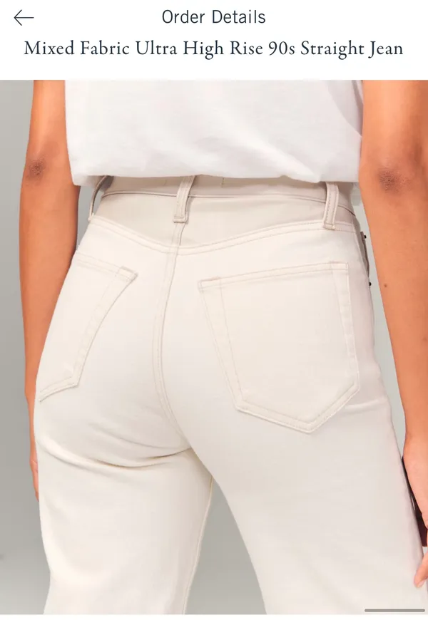 Abercrombie Mixed Fabric 90s Jean - Image 2