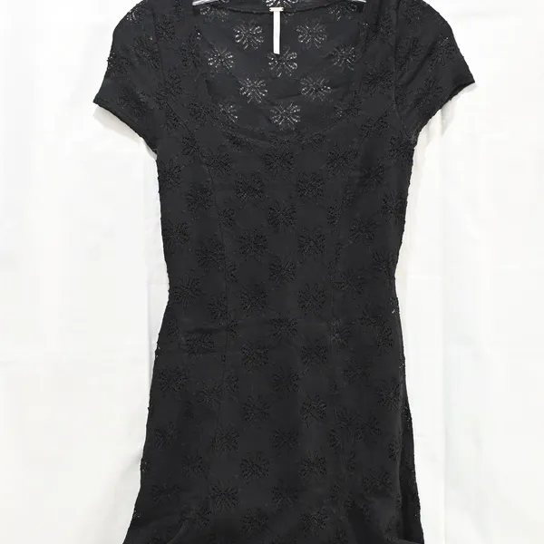 Free People Daisy Lace Godet Dress Size XS Black - Image 2