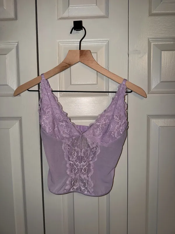 Shein Light Purple Lace Top - Image 2