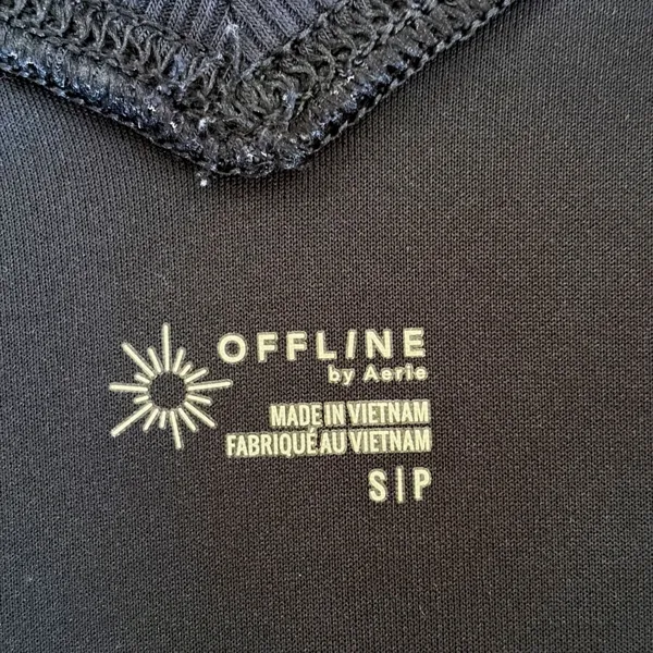 OFFLINE‎ by Aerie Navy Blue V-Neck Long Sleeve Athletic Dress with Pockets Small - Image 6