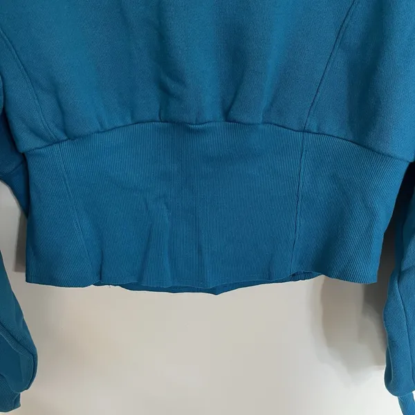 Women's Victoria's Secret Soft Fleece Round Neck‎ Sweatshirt Teal Size XL - Image 8