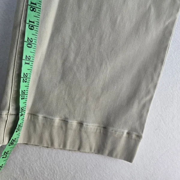 Spanx‎ Stretch Twill Wide Leg Crop Pants Soft Sage Beige 20312R Womens Large L - Image 12