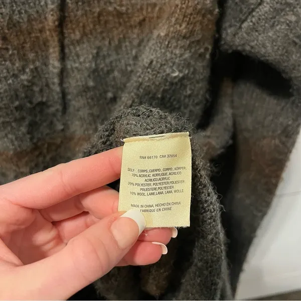 Anthropologie Moth Stripe Wool Blend Sweater - Image 5