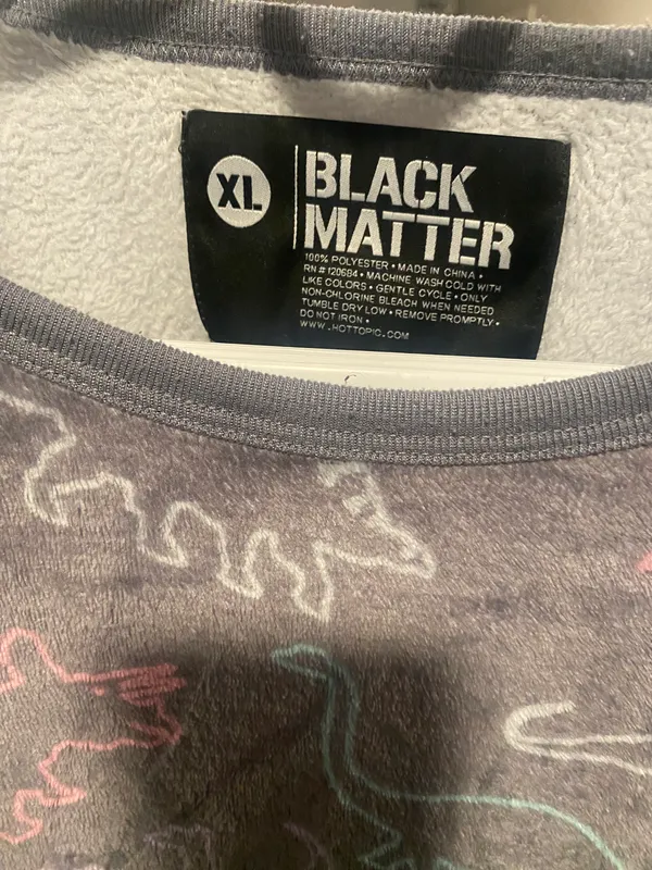 Black Matter Fuzzy Dinosaur Sweater - Image 3