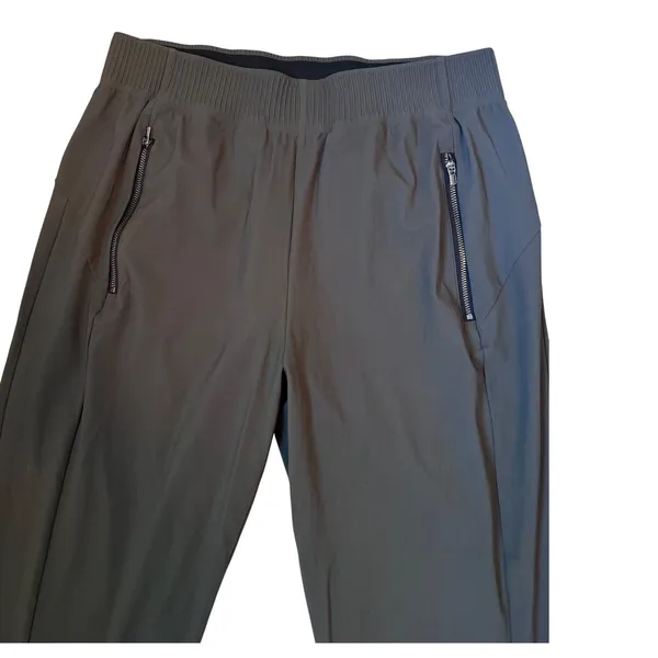 Athleta Womens Green Stretch Joggers Zipper Pockets size small - Image 3