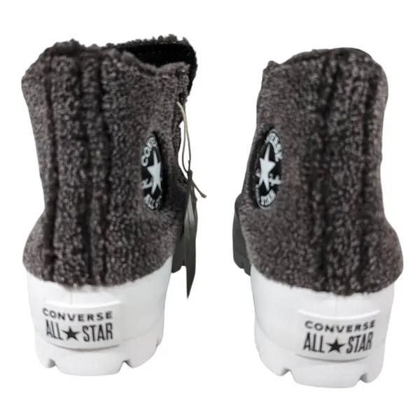 Converse Chuck Taylor All Star‎ Lugged Winter High Top Furry Knit Sneakers 7 - Image 5